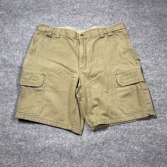 Duluth Trading Cargo Shorts Mens 42 Green - Picture 1 of 8